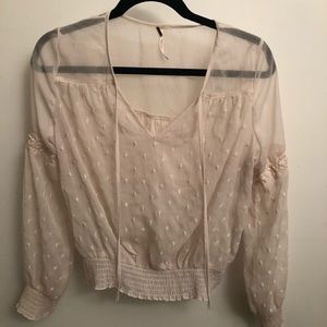 Free People blouse- ivory